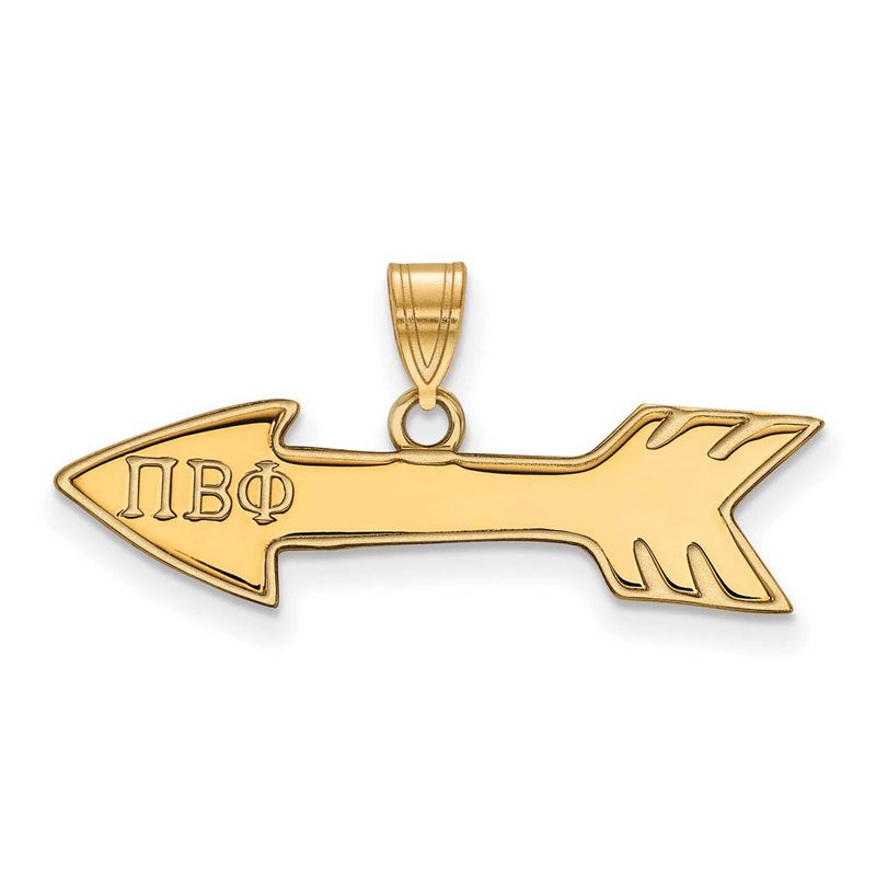 14k Plated Silver Pi Beta Phi Small Pendant 53$